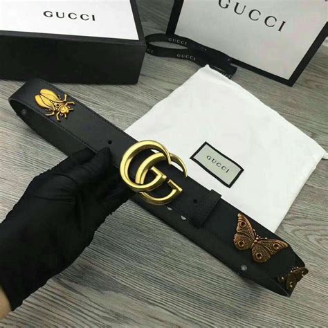 gucci inspired butterfly belt|gucci ladies black leather belt.